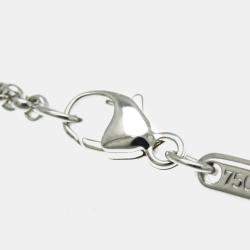 Chopard 18K White Gold and Diamond Happy Diamonds Cross Pendant Necklace