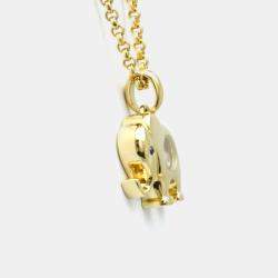 Chopard 18K Yellow Gold Diamond, Sapphire Happy Diamonds Elephant Pendant Necklace