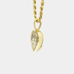 Chopard 18K Yellow Gold Diamond Happy Hearts Icon Pendant Necklace