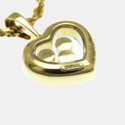 Chopard 18K Yellow Gold Diamond Happy Hearts Icon Pendant Necklace