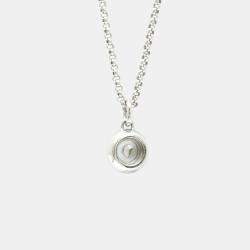 Chopard 18K White Gold Diamond Miss Happy Necklace 