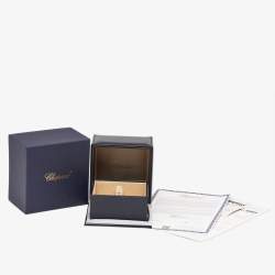 Chopard Ice Cube Diamonds 18k Rose Gold Ring Size 50