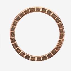 Chopard Ice Cube Diamonds 18k Rose Gold Ring Size 50