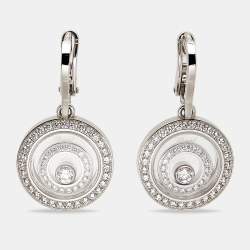 Chopard Happy Spirit Diamonds 18k White Gold Earrings