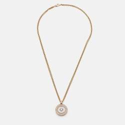 Chopard Happy Spirit Diamonds 18k Two Tone Gold Necklace