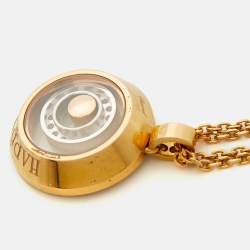 Chopard Happy Spirit Diamonds 18k Two Tone Gold Necklace