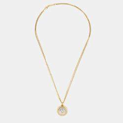 Pre Owned Chopard Happy Spirit Diamonds 18k Two Tone Gold Necklace