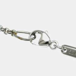 مملوكة مسبقًا قلادة شوبارد ذهب أبيض عيار 18 ألماس هابي مربعة