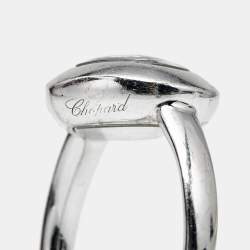 Chopard Happy Hearts Diamonds 18k White Gold Ring Size 53