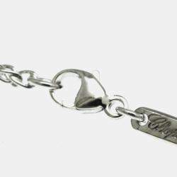 Pre Owned Chopard Happy Diamonds Icon 18K White Gold and Diamond Pendant Necklace