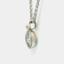 Pre Owned Chopard Happy Diamonds Icon 18K White Gold and Diamond Pendant Necklace
