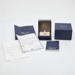 Pre Owned Chopard Happy Diamonds 18K Yellow Gold Heart Pendant Necklace