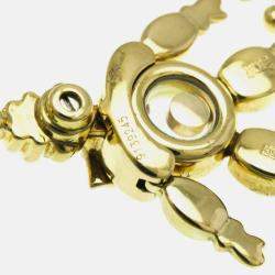 Pre Owned Chopard Happy Diamonds 18K Yellow Gold and Diamond Pendant Necklace