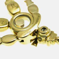 Pre Owned Chopard Happy Diamonds 18K Yellow Gold and Diamond Pendant Necklace