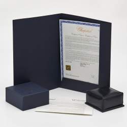 Pre Owned Chopard Ice Cube 18k Rose Gold Ring Size 49