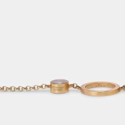 Pre Owned Chopard 18K Yellow Gold Diamond Long Link Station Necklace