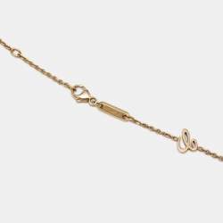 Pre Owned Chopard Happy Diamonds 18k Rose Gold Pendant Necklace