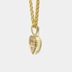 Pre Owned Chopard Happy Diamonds 18K Yellow Gold Diamond Necklace 