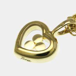 Pre Owned Chopard Happy Diamonds 18K Yellow Gold Diamond Necklace 