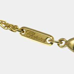 Pre Owned Chopard Happy Diamonds 18K Yellow Gold Diamond Necklace 
