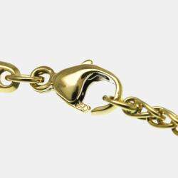 Pre Owned Chopard Happy Diamonds 18K Yellow Gold Diamond Necklace 