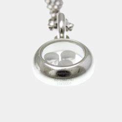 Pre Owned Chopard Happy Diamonds 18K White Gold Diamond, Ruby, Sapphire Necklace