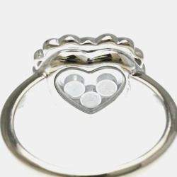 Pre Owned Chopard Happy Diamonds 18K White Gold Diamonds Ring EU 55