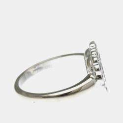 Pre Owned Chopard Happy Diamonds 18K White Gold Diamonds Ring EU 55