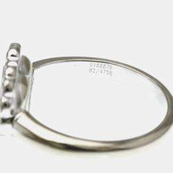 Pre Owned Chopard Happy Diamonds 18K White Gold Diamonds Ring EU 55