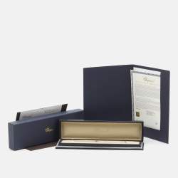 Pre Owned Chopard Happy Hearts Carnelian 18k Rose Gold Bracelet