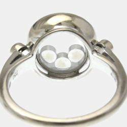 مملوكة مسبقًا خاتم شوبارد هابي دايموند ألماس وذهب أبيض عيار 18 مقاس 52