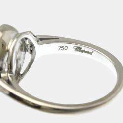 مملوكة مسبقًا خاتم شوبارد هابي دايموند ألماس وذهب أبيض عيار 18 مقاس 52