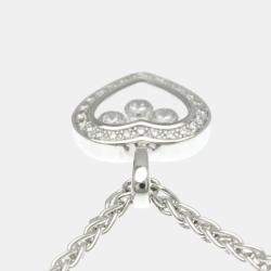 مملوكة مسبقًا قلادة شوبارد هابي دايموند ذهب أبيض وألماس عيار 18