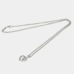 مملوكة مسبقًا قلادة شوبارد هابي دايموند ذهب أبيض وألماس عيار 18