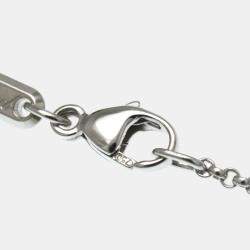 مملو كة مسبقًا Chopard Happy Diamonds 18K White Gold and Diamond Pendant Necklace