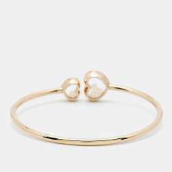 Pre Owned سوار شوبارد هابي أيقونات ألماس ذهب وردي عيار 18 مفتوح