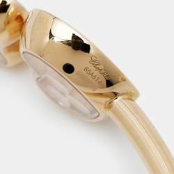 Pre Owned سوار شوبارد هابي أيقونات ألماس ذهب وردي عيار 18 مفتوح