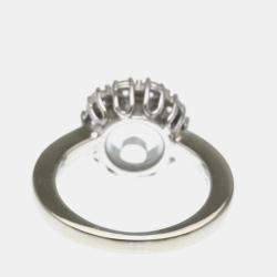 Pre Owned خاتم شوبارد هابي دايموندز ماس وذهب أبيض عيار 18 مقاس 47