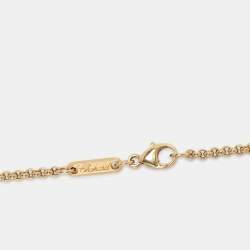 Pre Owned Chopard Happy Diamonds Icon 18k Yellow Gold Pendant Necklace