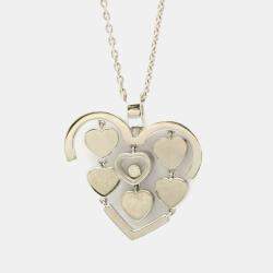 Pre Owned Chopard Amore 18K White Gold and Diamond Necklace