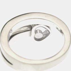 Pre Owned خاتم شوبارد هابي هارت تويست ألماس وذهب أبيض عيار 18 مقاس 49