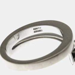 Pre Owned خاتم شوبارد هابي هارت تويست ألماس وذهب أبيض عيار 18 مقاس 49