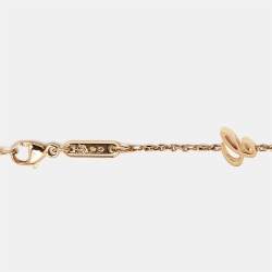 Pre Owned قلادة شوبارد هابي دايموندز عائمة بالحرف العربي م ألماس ذهب وردي عيار 18