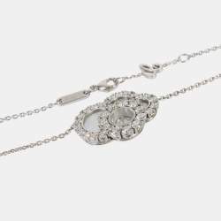 Pre Owned Chopard 18K White Gold and Diamond Happy Dreams Pendant Necklace