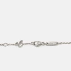 Pre Owned Chopard Ice Cube Diamonds 18k White Gold Necklace