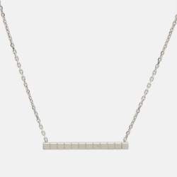 Pre Owned Chopard Ice Cube Diamonds 18k White Gold Necklace