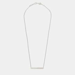 Pre Owned Chopard Ice Cube Diamonds 18k White Gold Necklace