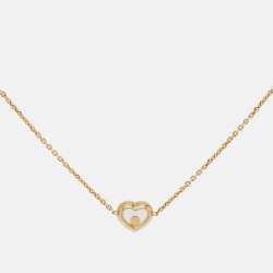 مملوكة مسبقًا سوار شوبارد هابي دايموندز أيقون  قلب ذهب أصفر عيار 18