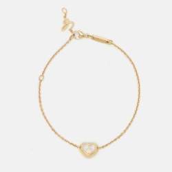 مملوكة مسبقًا سوار شوبارد هابي دايموندز أيقون  قلب ذهب أصفر عيار 18