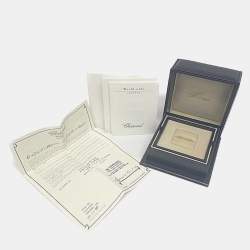 مملوكة مسبقًا خاتم شوبارد هابي دايموندز ألماس وذهب أبيض عيار 18 مقاس 51